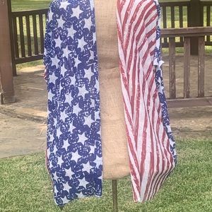 Janice Apparel American Flag Kimono Cover-up
